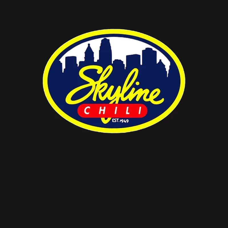 Skyline Chili Restaurant Brand Logo with Cincinnati Cityscape Female Long Sleeve T-Shirt