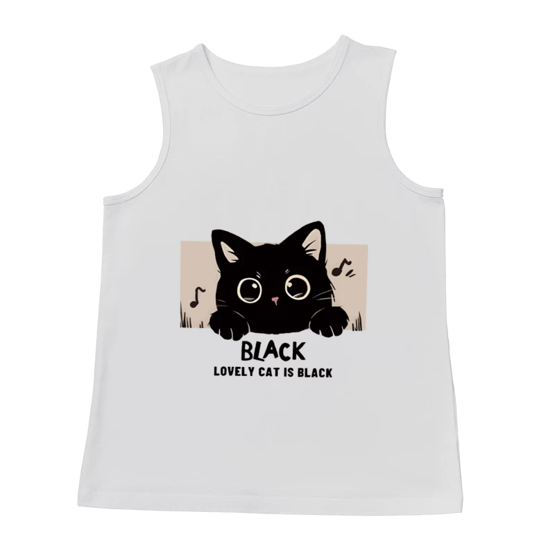 Süße schwarze Katze Herren Tanktops