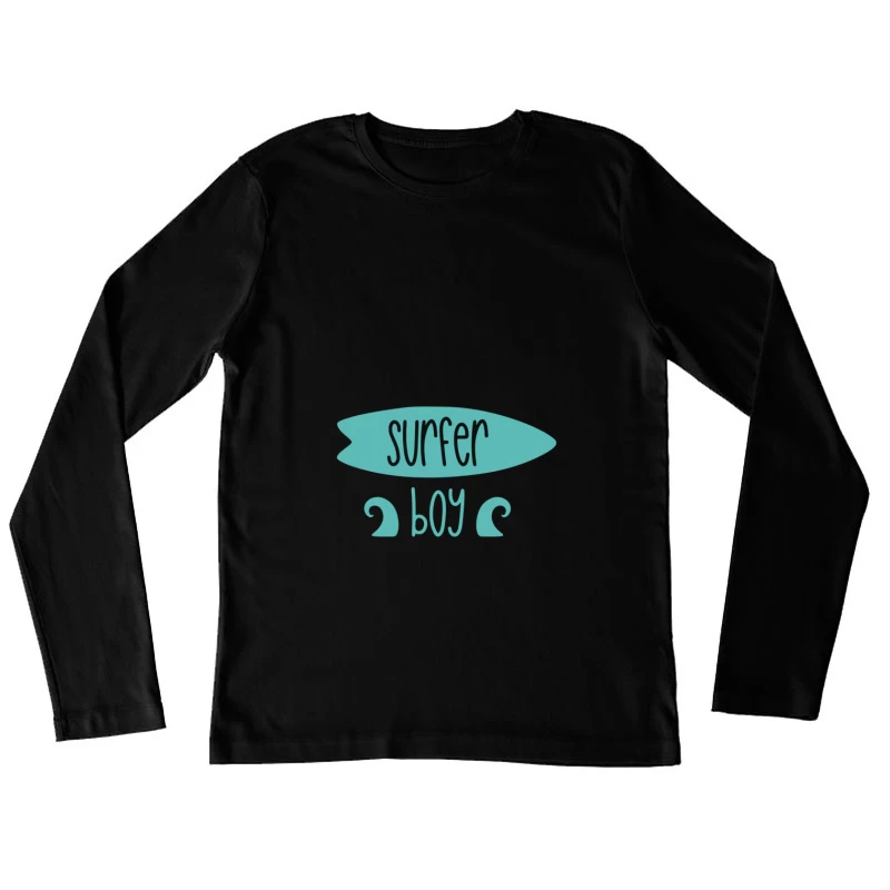 Design Surfer Boy Femme Manches Longues T-Shirt