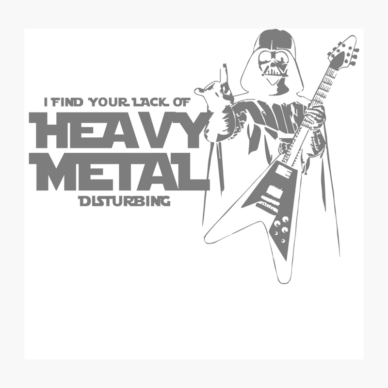 Darth Vader I Find Your Lack Of Heavy Metal Disturbing Throw Pillow