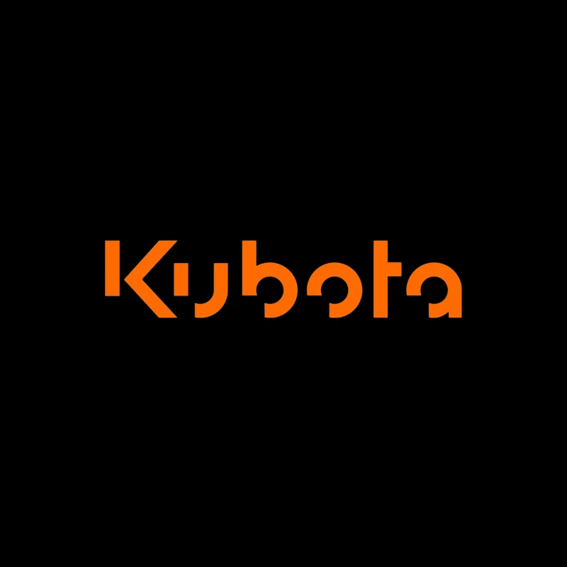 Kubota Corporation Orange Logo Design Desk Mat