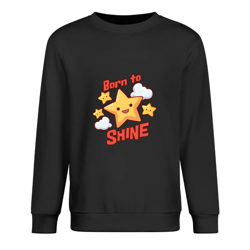 Niedlicher Stern mit Slogan Herren Pullover Sweatshirt