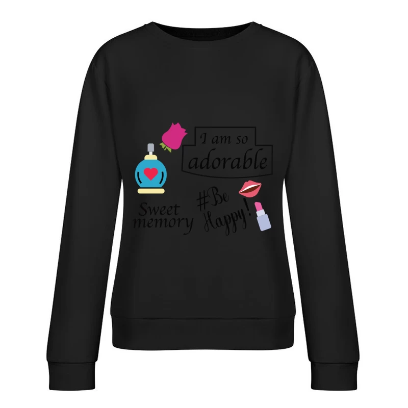 Design d'éléments mignons et motivants Femme Sweat-shirt à enfiler