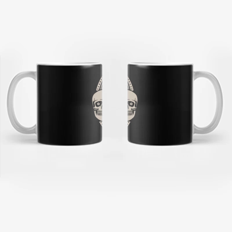 Artistic Skull Design Coffee Mug