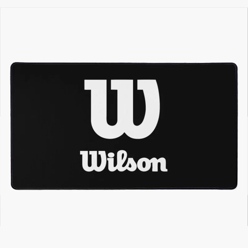 Wilson Sports Brand White Logo Design Desk Mat