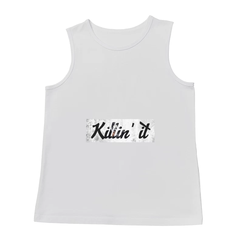 Urban Graffiti Art with Motivational Typography Male Tank Top