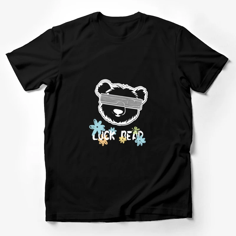Bär mit Blumen und Brille Herren T-Shirt