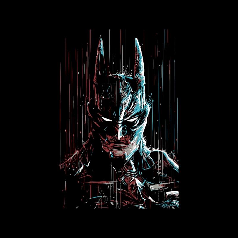 Abstract Digital Art of Batman Mouse Pad