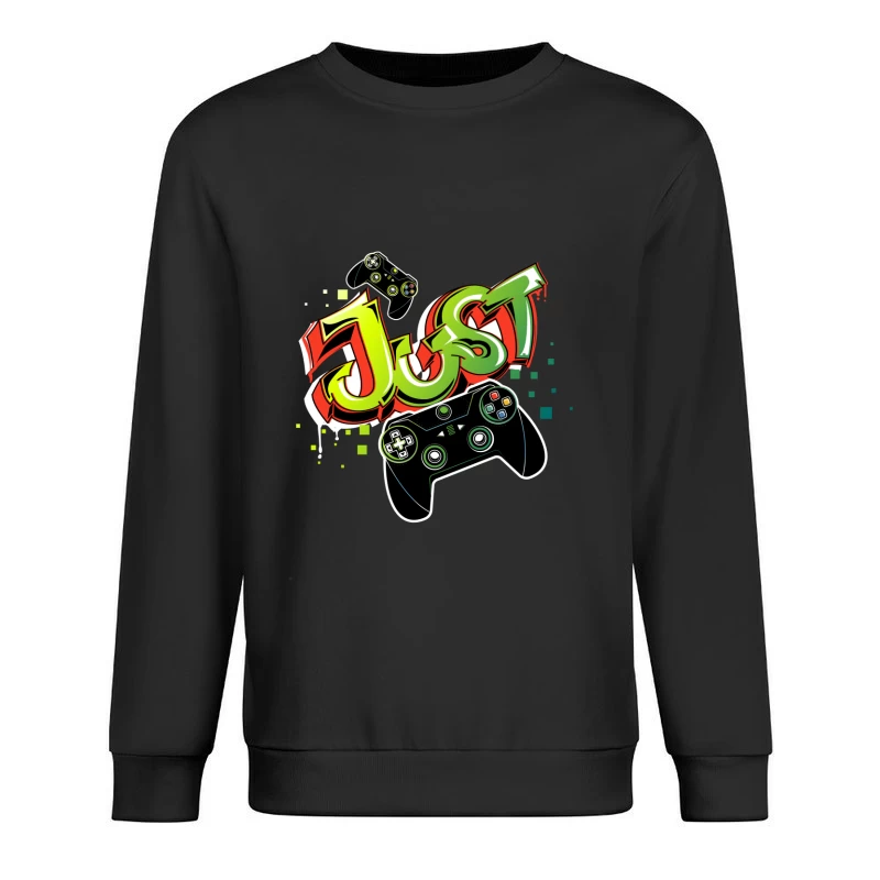 Buntes Gaming-Controller-Design Herren Pullover Sweatshirt