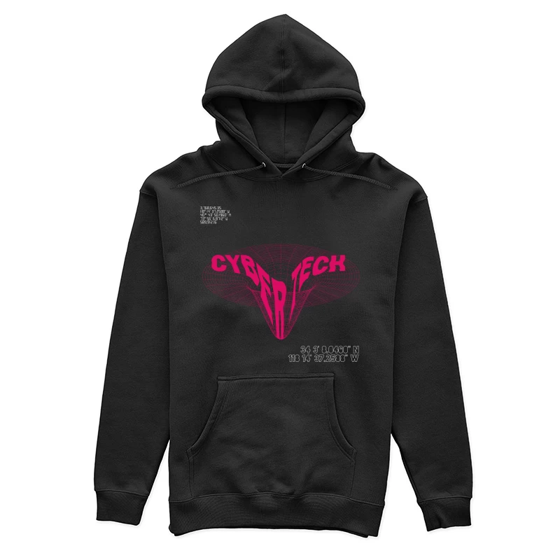 Cyber Tech 3D Gitter Illustration Damen Pullover Hoodie