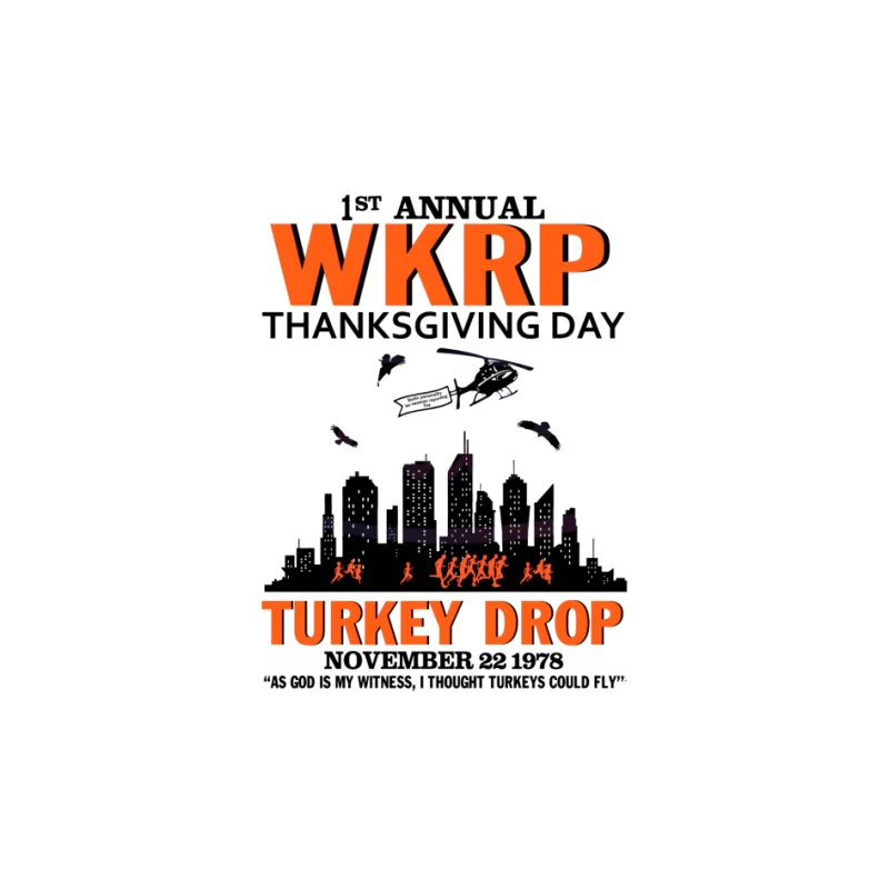 WKRP Turkey Drop Pin