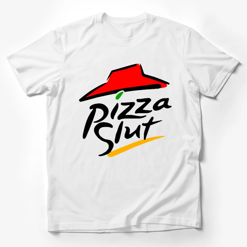 Pizza Hut Classic Red Roof Restaurant Logo Male T-Shirt