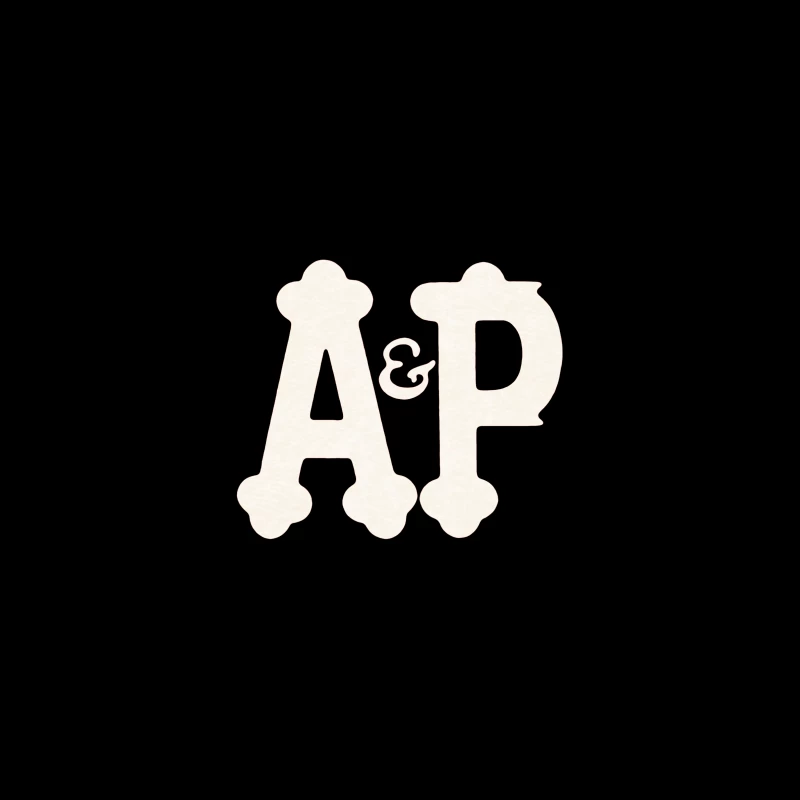 Decorative White AP Letters with Ampersand Coffee Mug