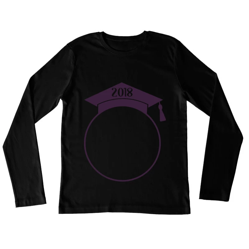 Cadre de diplômé 2018 Femme Manches Longues T-Shirt