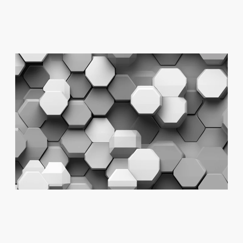 Abstract 3D Hexagonal Geometric Pattern Background Travel Mug