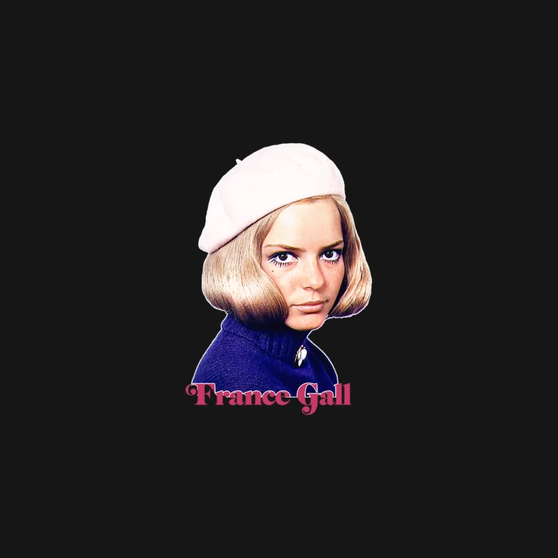 France Gall  60s Aesthetic Design Desk Mat