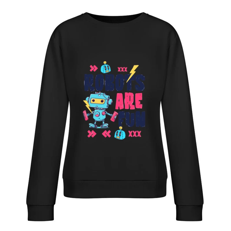 Roboter sind lustig Damen Pullover Sweatshirt