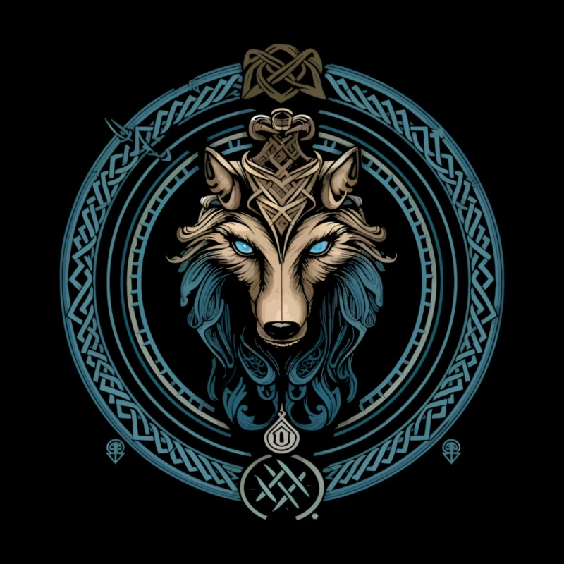 Mystic Celtic Wolf Pin