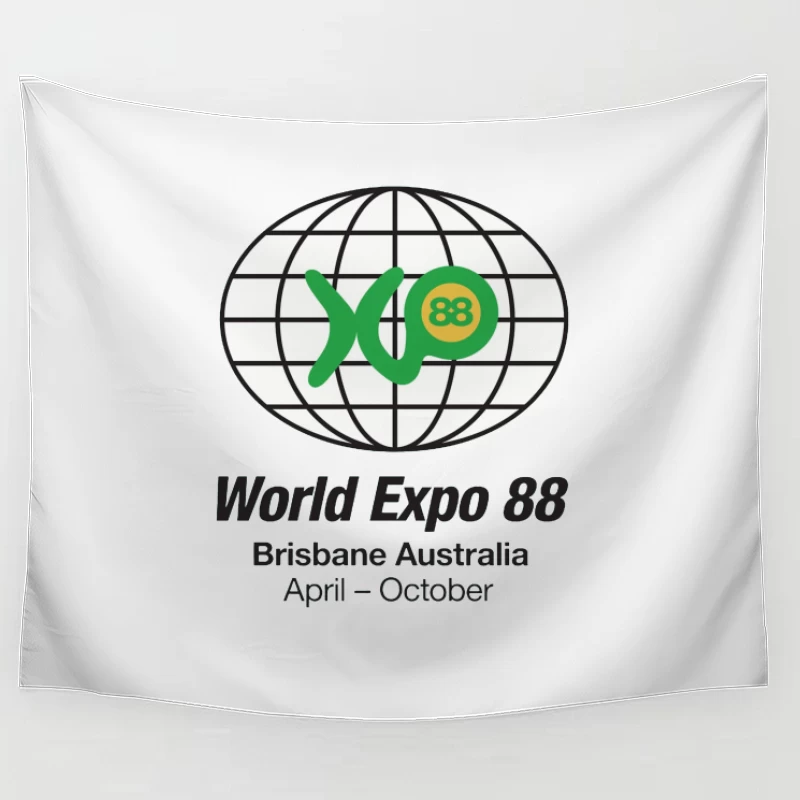 World Expo 88 Brisbane Australia Logo Tapestry