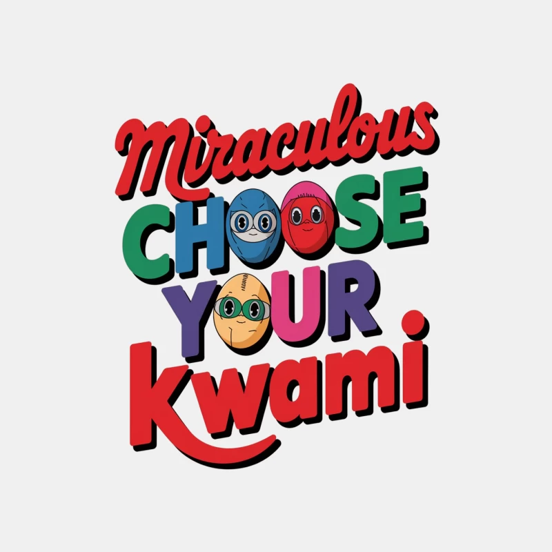 Miraculous: Choose Your Kwami Colorful Cartoon Logo Male Tank Top