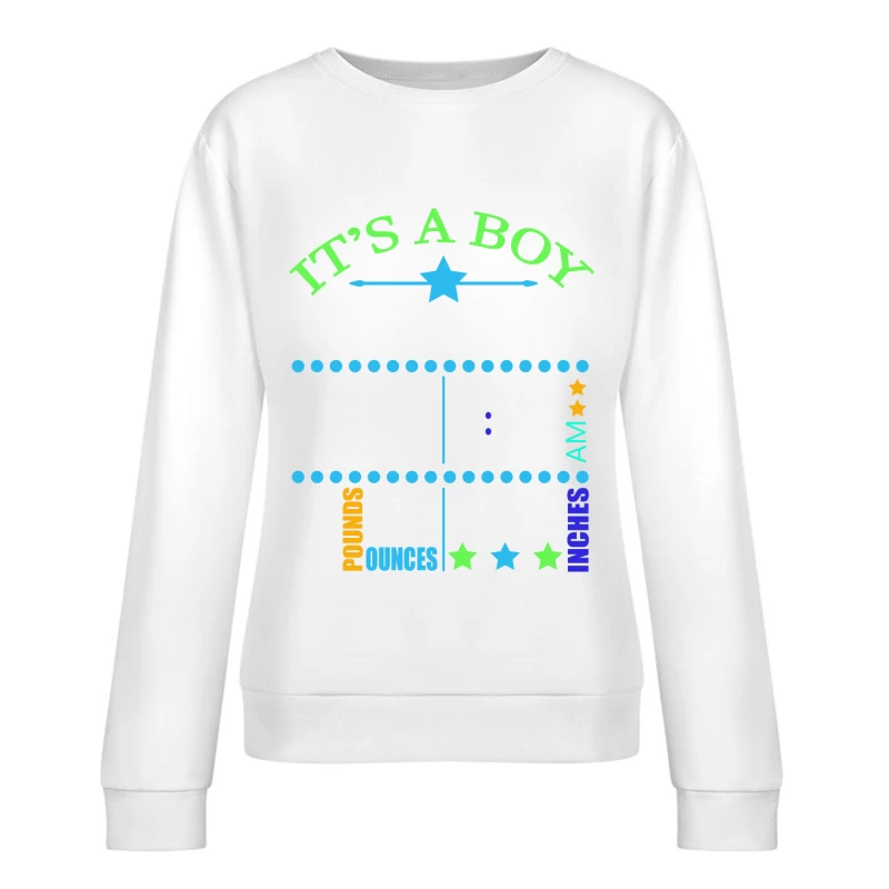 Annonce de naissance - C'est un garçon Femme Sweat-shirt à enfiler