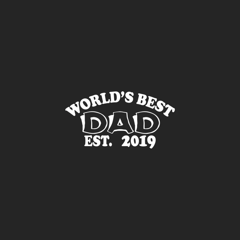 Meilleur Papa du Monde depuis 2019 Homme Sweat-shirt à enfiler