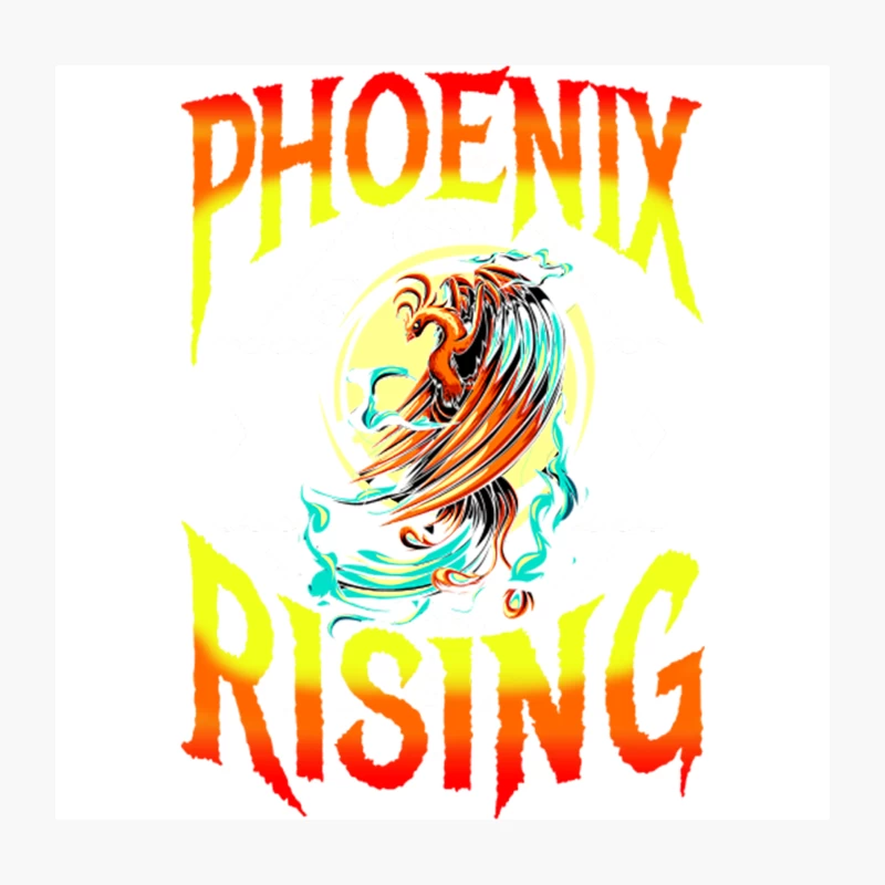 Phoenix Rising Throw Pillow