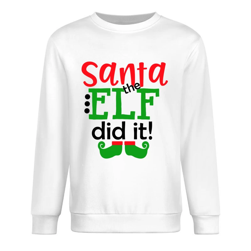 Le lutin de Santa a fait la blague amusante Homme Sweat-shirt à enfiler