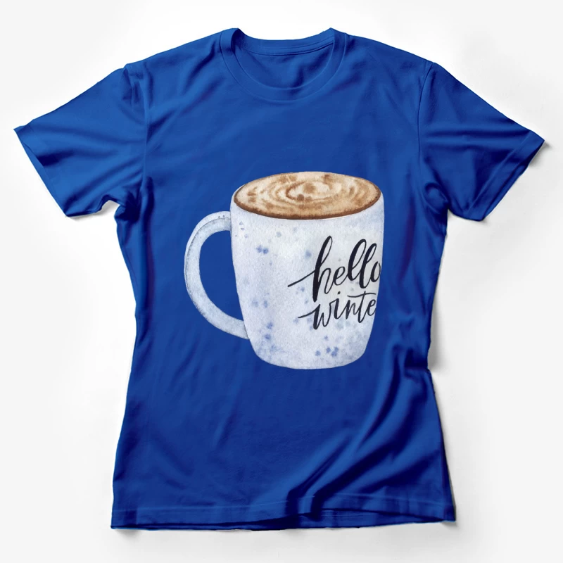 Tasse d'hiver avec cappuccino Femme T-Shirt