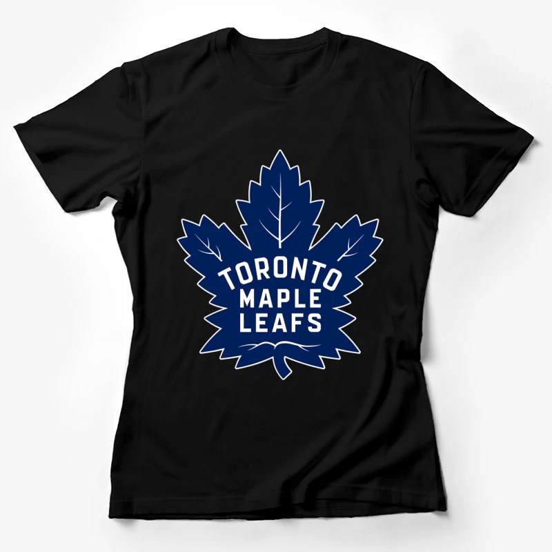 Toronto Maple Leafs NHL Hockey Team Logo Female T-Shirt