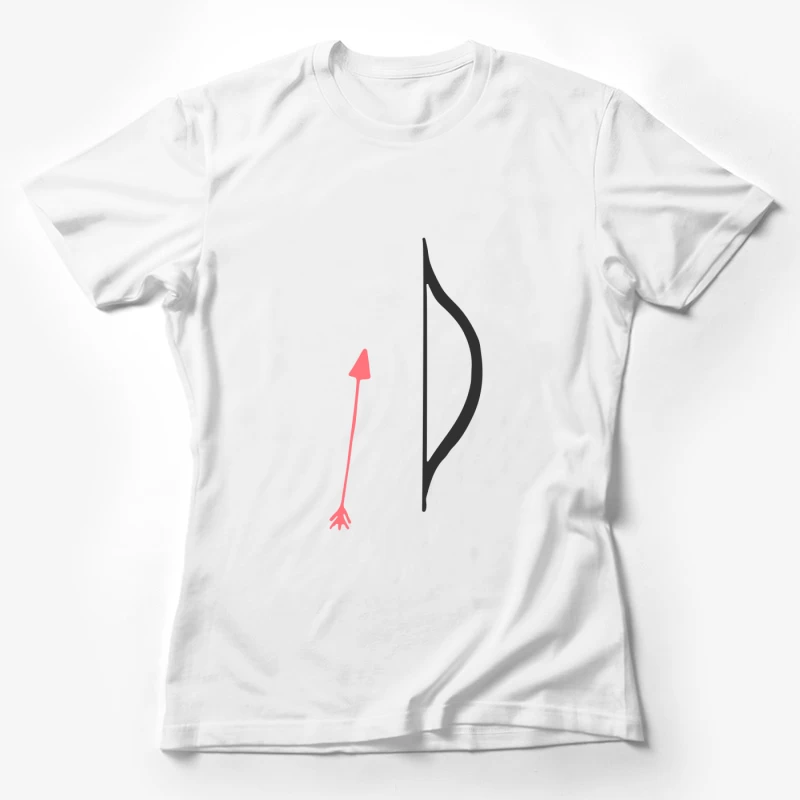 Arc et flèche design minimaliste Femme T-Shirt