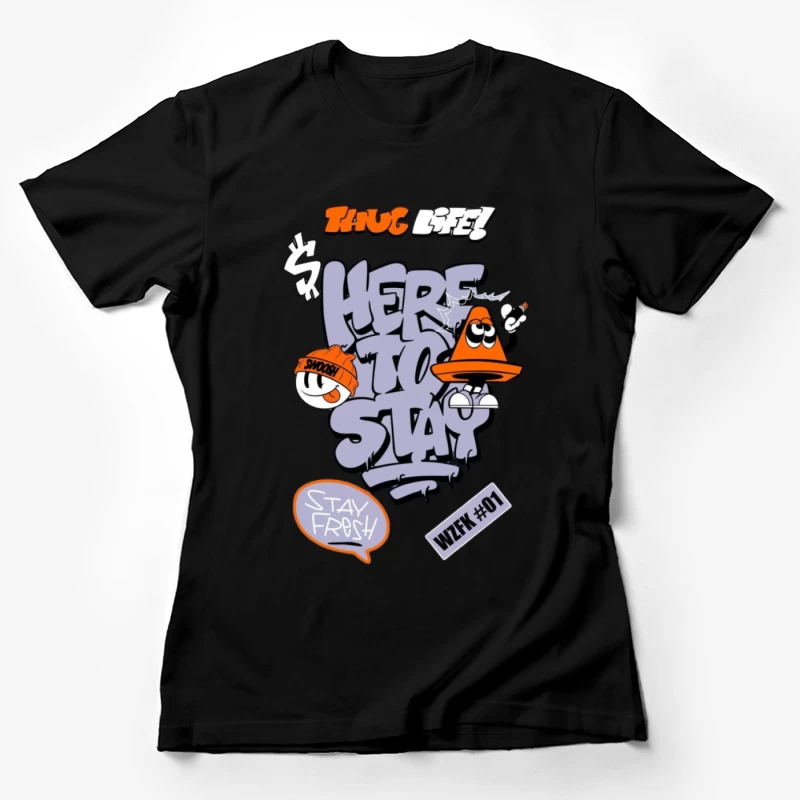 Graffiti Kunstwerk Streetwear Damen T-Shirt