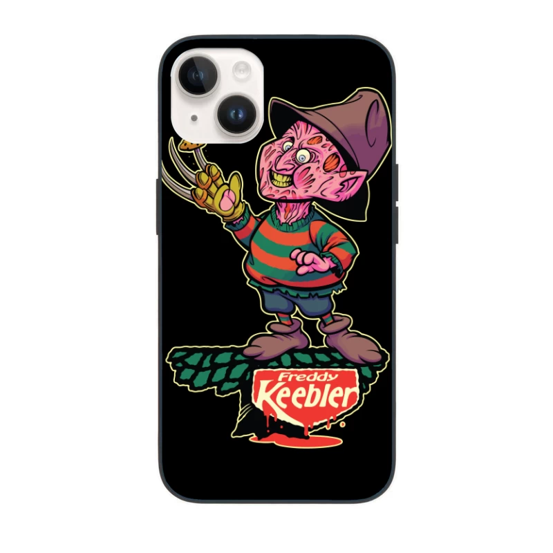 Freddy Keebler: A Whimsical Horror Parody iPhone Case