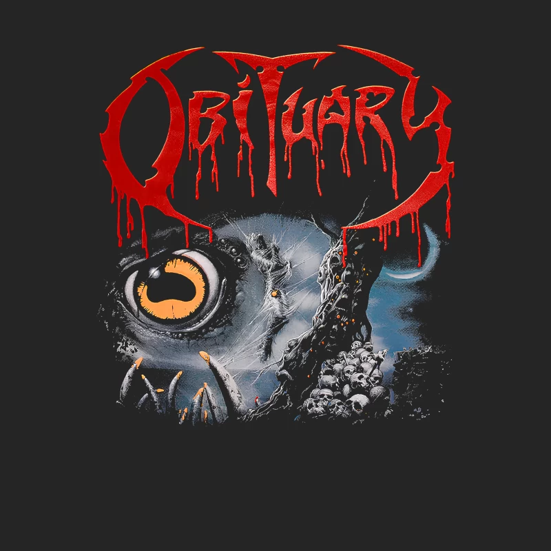 Obituary Slowly We Rot Red Male Pullover Sweatshirt