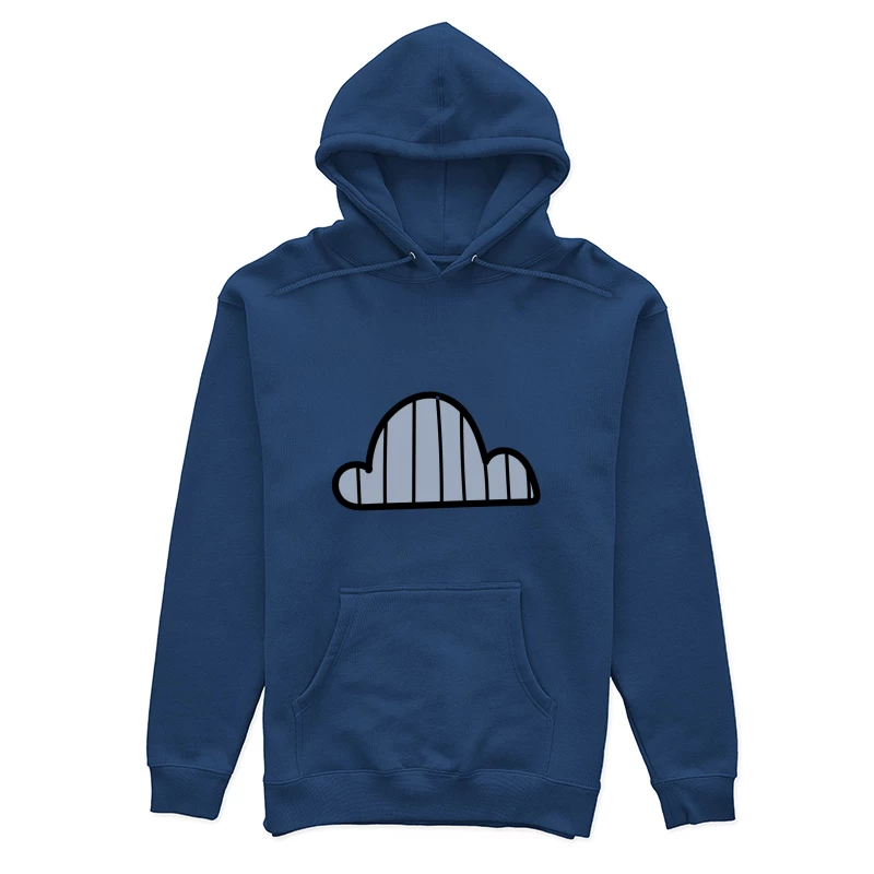 Nuage abstrait rayé Femme Sweat à capuche