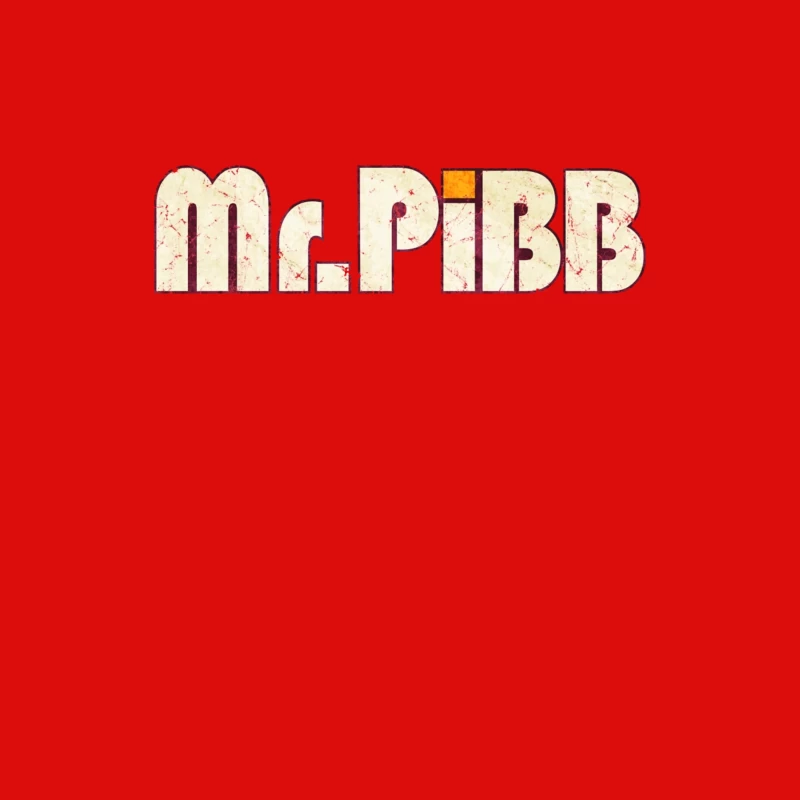 Retro Mr Pibb Soda Typography with Distressed Effect Male Tank Top