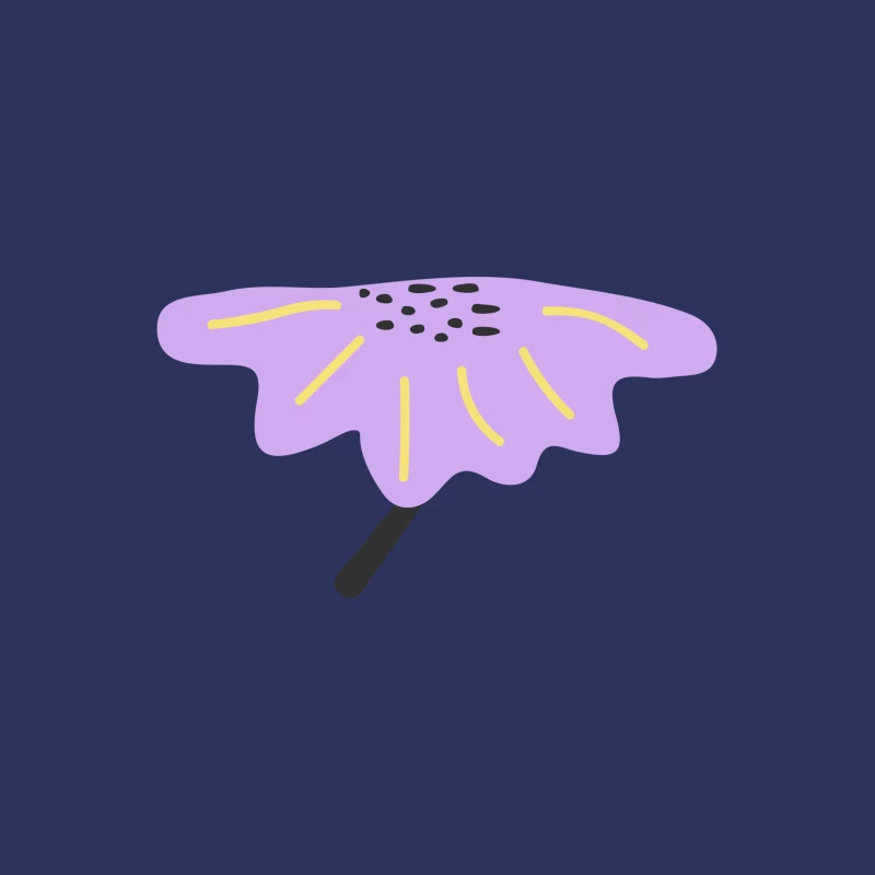 Fleur stylisée violette Femme T-Shirt