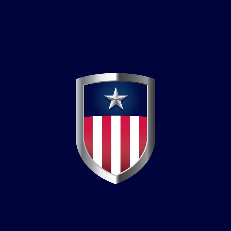 Star and Stripes Shield iPhone Case
