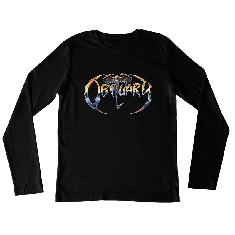 Obituary The End Complete Logo Female Long Sleeve T-Shirt