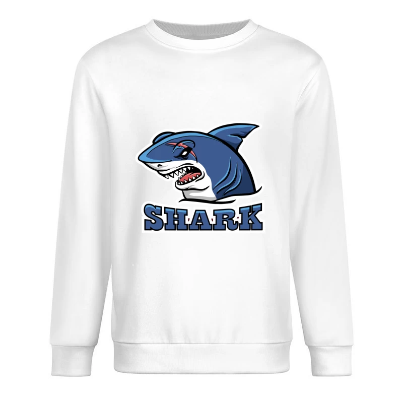 Aggressives Haifisch-Emblem Herren Pullover Sweatshirt