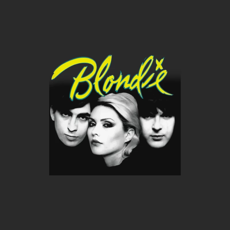 Iconic Black and White Portrait of New Wave Band Blondie Baseball Cap