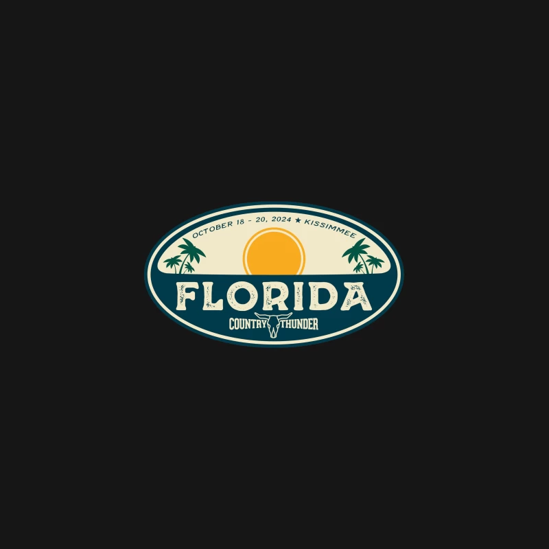 COUNTRY THUNDER FLORIDA MUSIC FESTIVAL 2024 Desk Mat