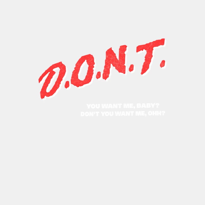 Don_t You Want Me  80s Meme DARE Parody Design Male Tank Top