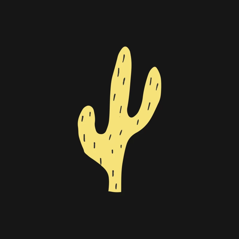 Illustration de cactus jaune Femme Manches Longues T-Shirt