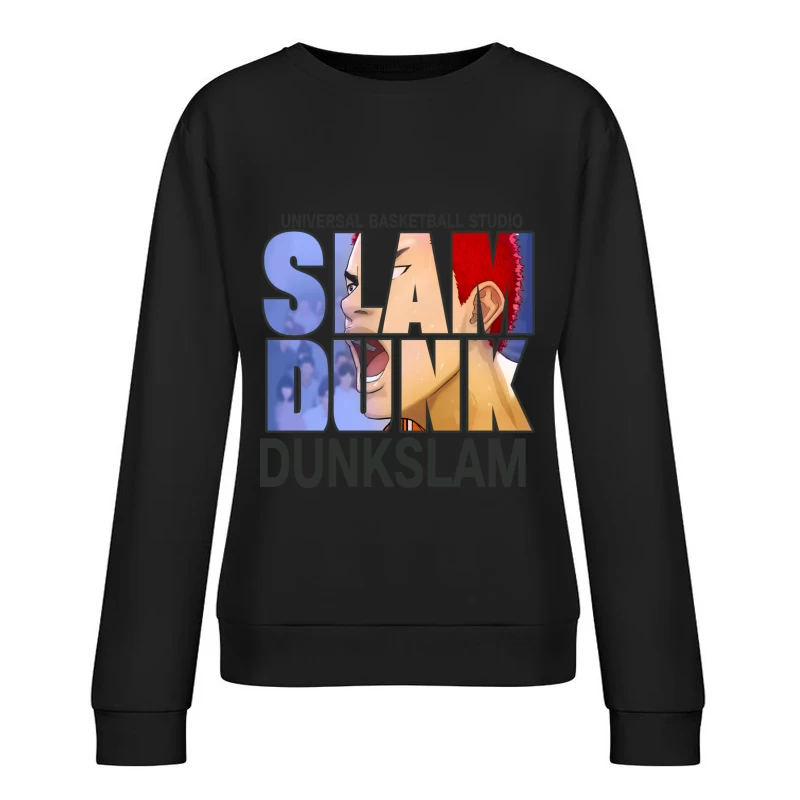Basketball-Slam-Dunk Design Damen Pullover Sweatshirt