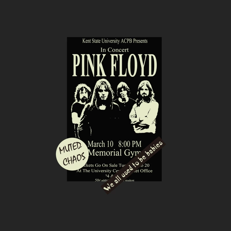 Pink Floyd Konzertplakat Kent State Herren Pullover Sweatshirt