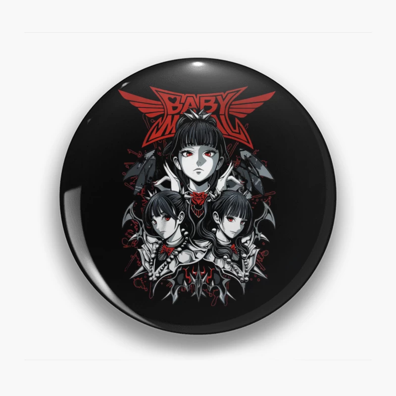 Babymetal Japanese Metal Band Pin