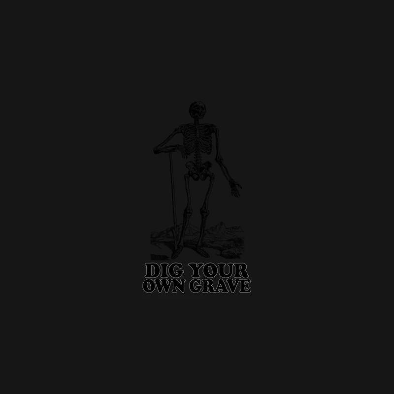 Dig Your Own Grave - Funny Skeleton Design Desk Mat