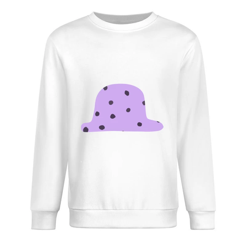Chapeau violet à pois Homme Sweat-shirt à enfiler