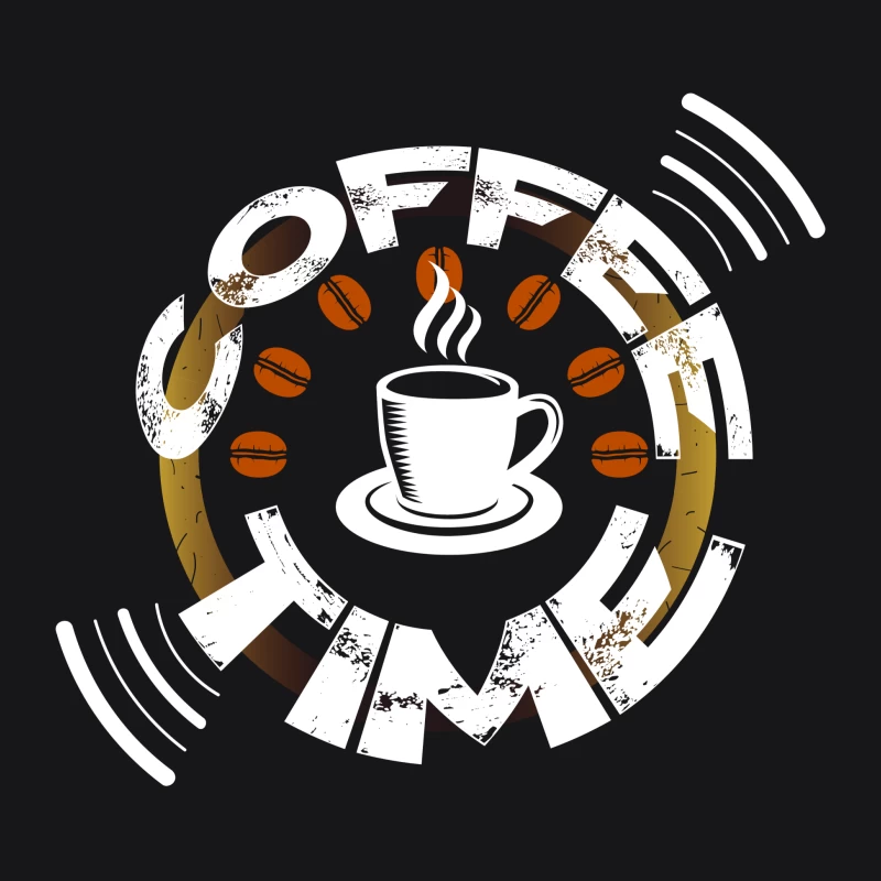 Pause Café avec Horloge et Tasse Homme Sweat à capuche